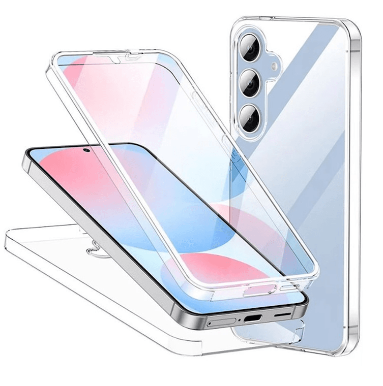 Husa protectie Samsung Galaxy A17, (fata + spate), Fully PC & PET 360°, transparenta