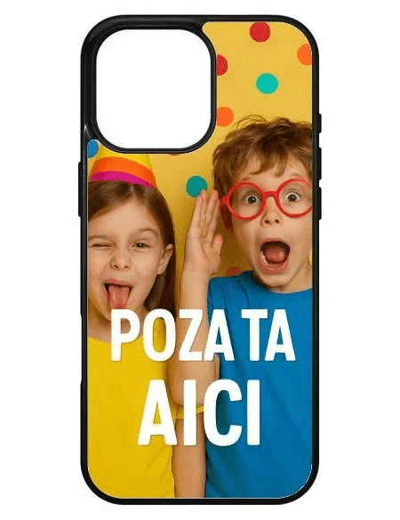 Husa Apple iPhone 16e, Colorful Aluminium TPU, personalizata cu poza ta!