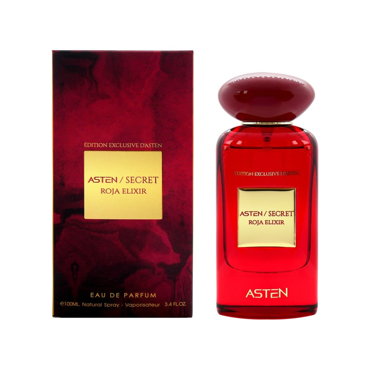 Apă de parfum Asten, Secret Roja Elixir, unisex, 100ml 1