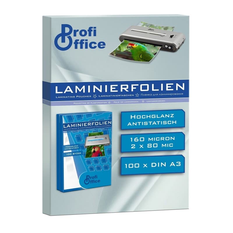 Folie laminare A3 ProfiOffice, 80 microni, top cu 100 coli