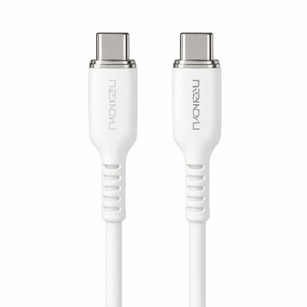Cablu USB Type-C 66W Fast Charging, 100cm, Alb