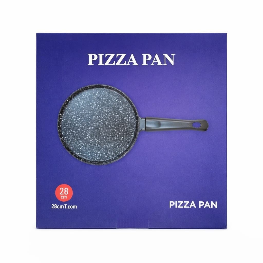 Tavă de pizza antiaderentă Zhenan, 28cm, albastru