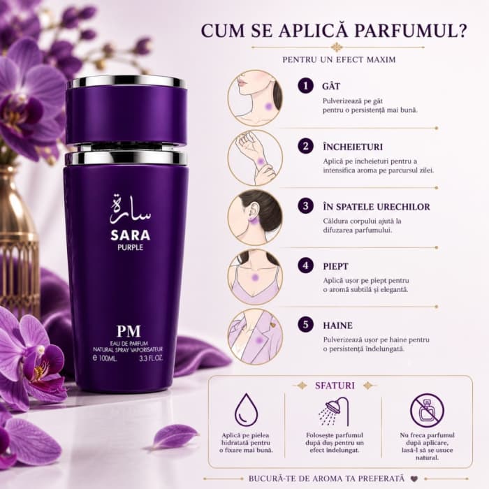 Parfum Sara Purple Perfume Mania – Apă de Parfum 100 ml pentru femei 4