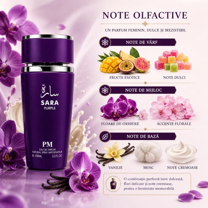 Parfum Sara Purple Perfume Mania – Apă de Parfum 100 ml pentru femei 2