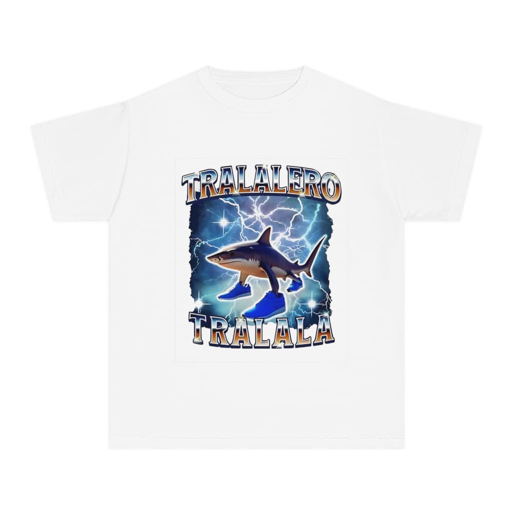 Tricou personalizat alb, copii/adulti, design Bombardino Crocodilo, modal, diverse marimi 2
