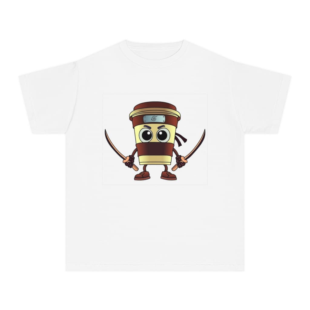 Tricou personalizat alb, copii/adulti, design Cappuccino Assassino 4, modal, diverse marimi 2