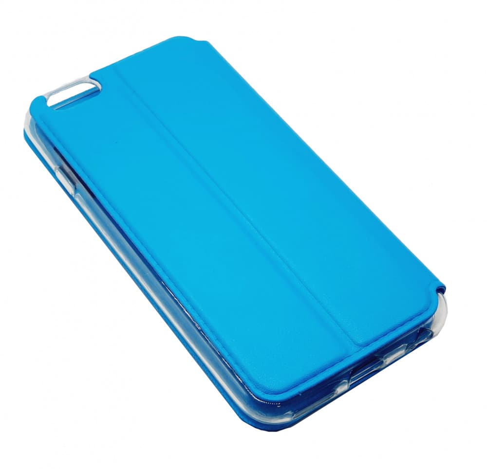 Husa Window Case pentru Apple iPhone X/XS, inchidere magnetica, albastru deschis 2