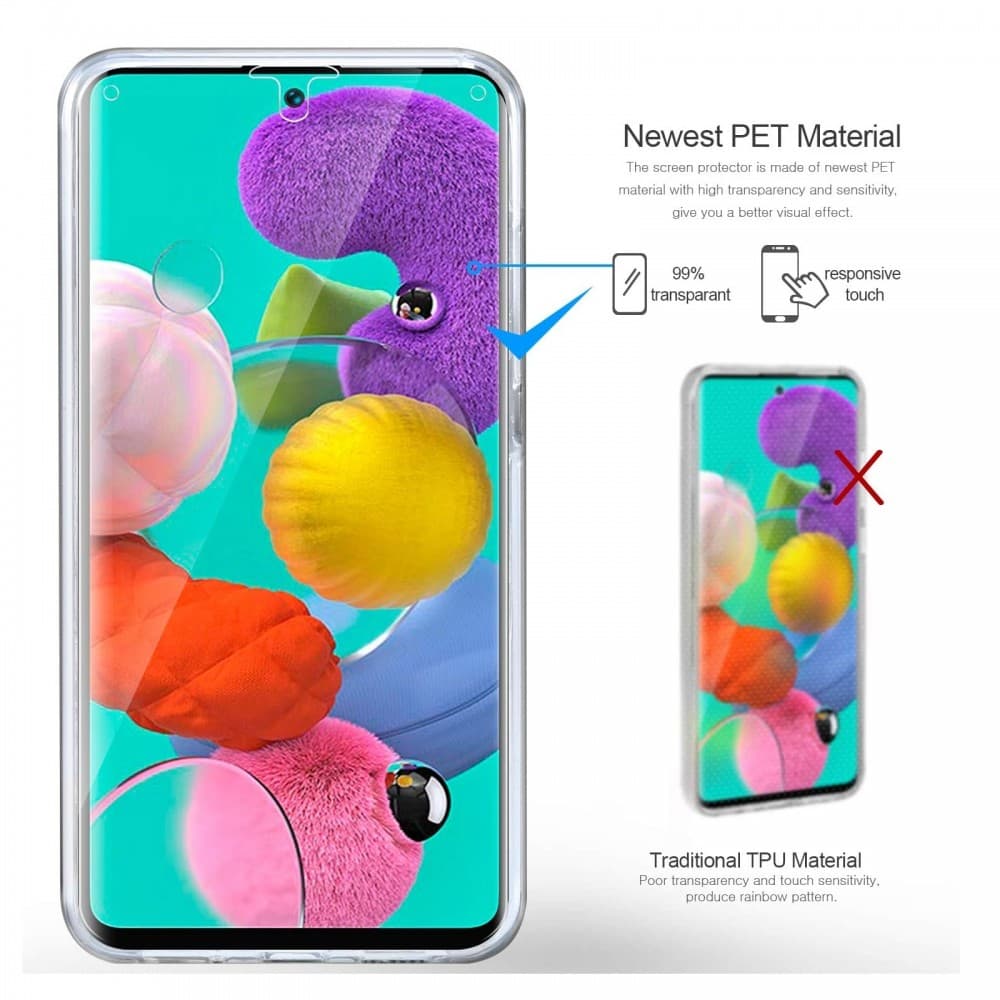 Husa protectie Samsung Galaxy J2 Core (fata + spate) Fully PC & PET 360°, transparenta 4