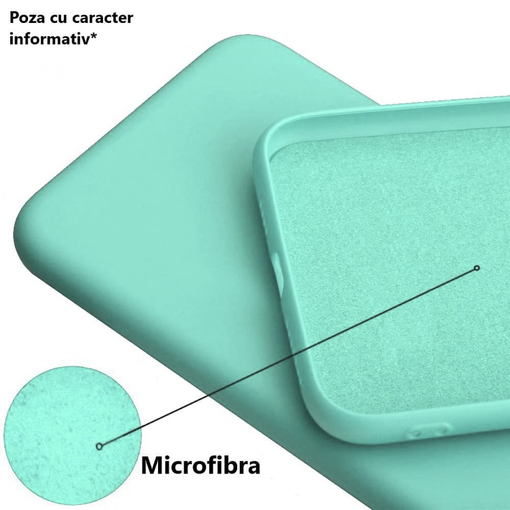 Husa Samsung Galaxy S22, Luxury Silicone, catifea in interior, protectie camere, albastru deschis 2