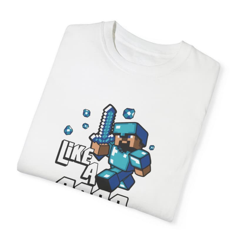 Tricou personalizat alb, copii/adulti, design Like a Boss, modal, diverse marimi 3