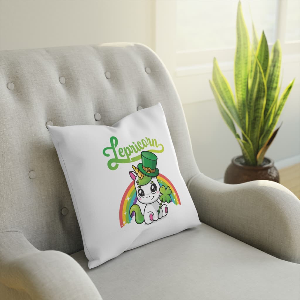 Perna decorativa personalizata, 40 x 40 cm, alba, mata, husa detasabila, model 6 3