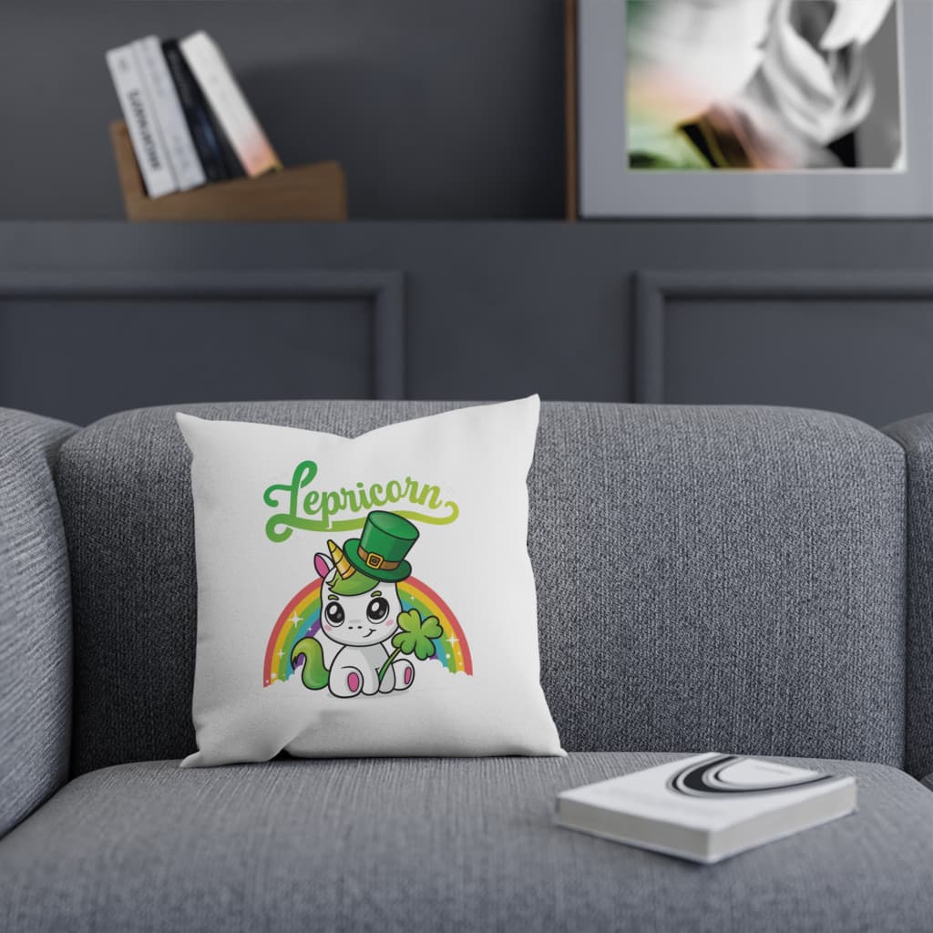 Perna decorativa personalizata, 40 x 40 cm, alba, mata, husa detasabila, model 6 4