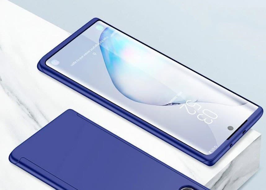 Husă Full Cover 360° pentru Xiaomi Redmi Note 9S (față + spate + sticlă), albastra 2