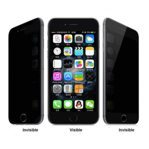 Folie de protectie Privacy Ceramic Film pentru Apple iPhone 7 Plus / iPhone 8 Plus, margini negre 3