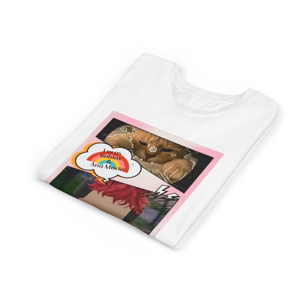 Tricou personalizat alb, copii/adulti, design Ana si Lucas, modal, diverse marimi 3