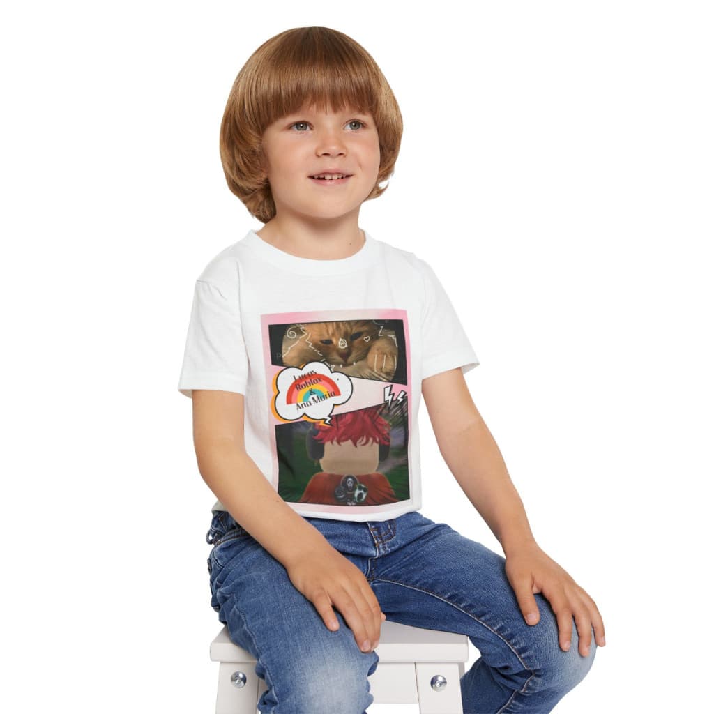 Tricou personalizat alb, copii/adulti, design Ana si Lucas, modal, diverse marimi 4