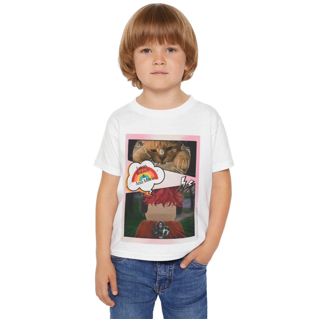 Tricou personalizat alb, copii/adulti, design Ana si Lucas, modal, diverse marimi 5
