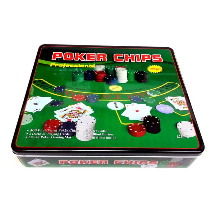 Set poker 500 jetoane Poker Chips, în cutie metalica 2