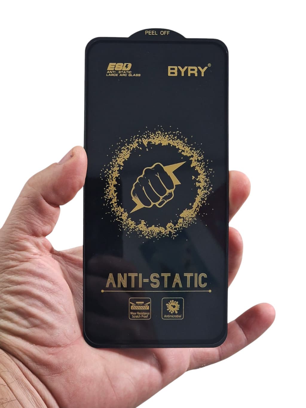Folie sticla Motorola Moto G24 Power, BYRY Antistatic ESD, margini negre 2