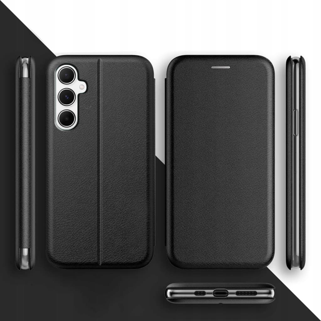 Husa Samsung Galaxy A56, Prestige Book, inchidere magnetica, neagra 4