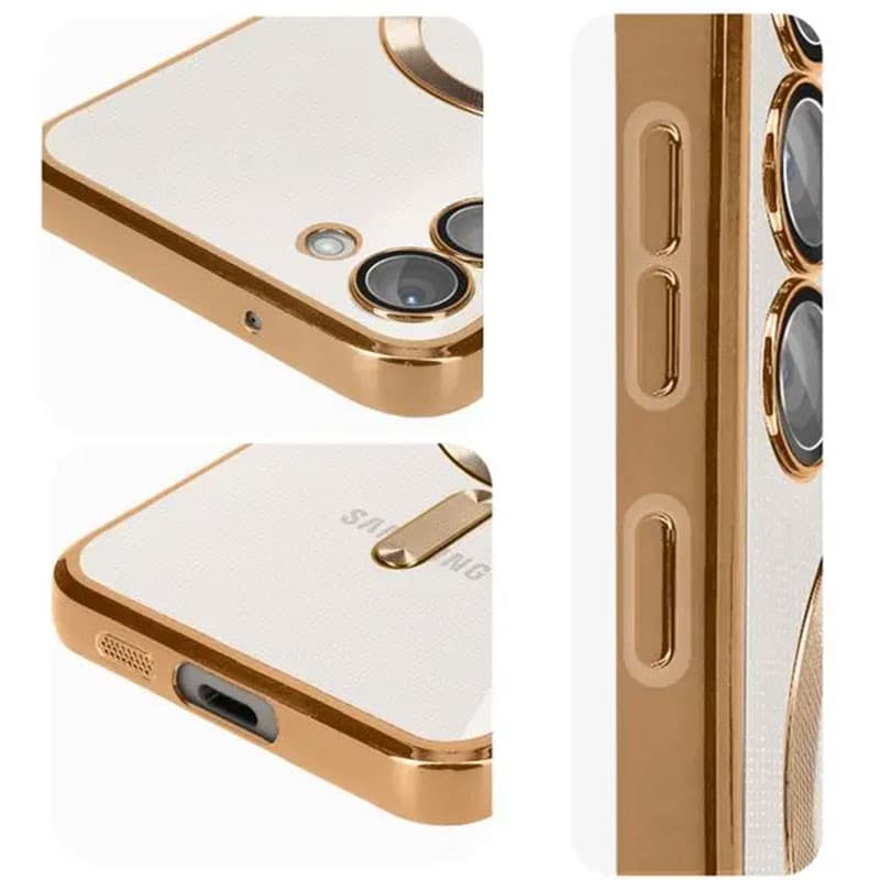 Husa Samsung Galaxy A35 5G, Electroplating Magsafe TPU, protectie camera, margini negre 4