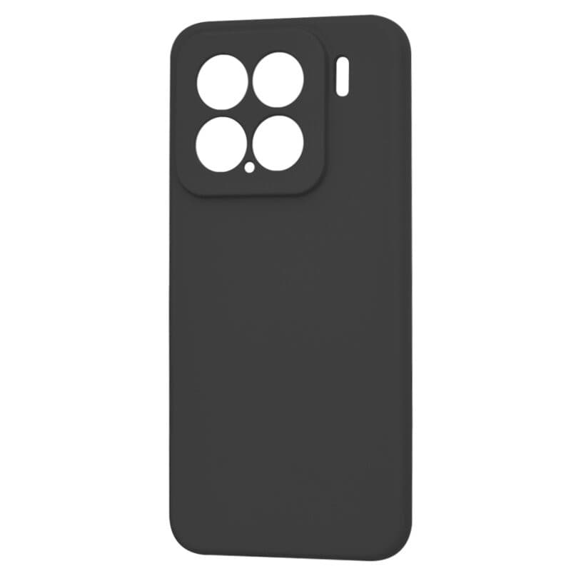 Husa protectie Xiaomi 15, Luxury Silicone, protectie camera, catifea in interior, neagra 4