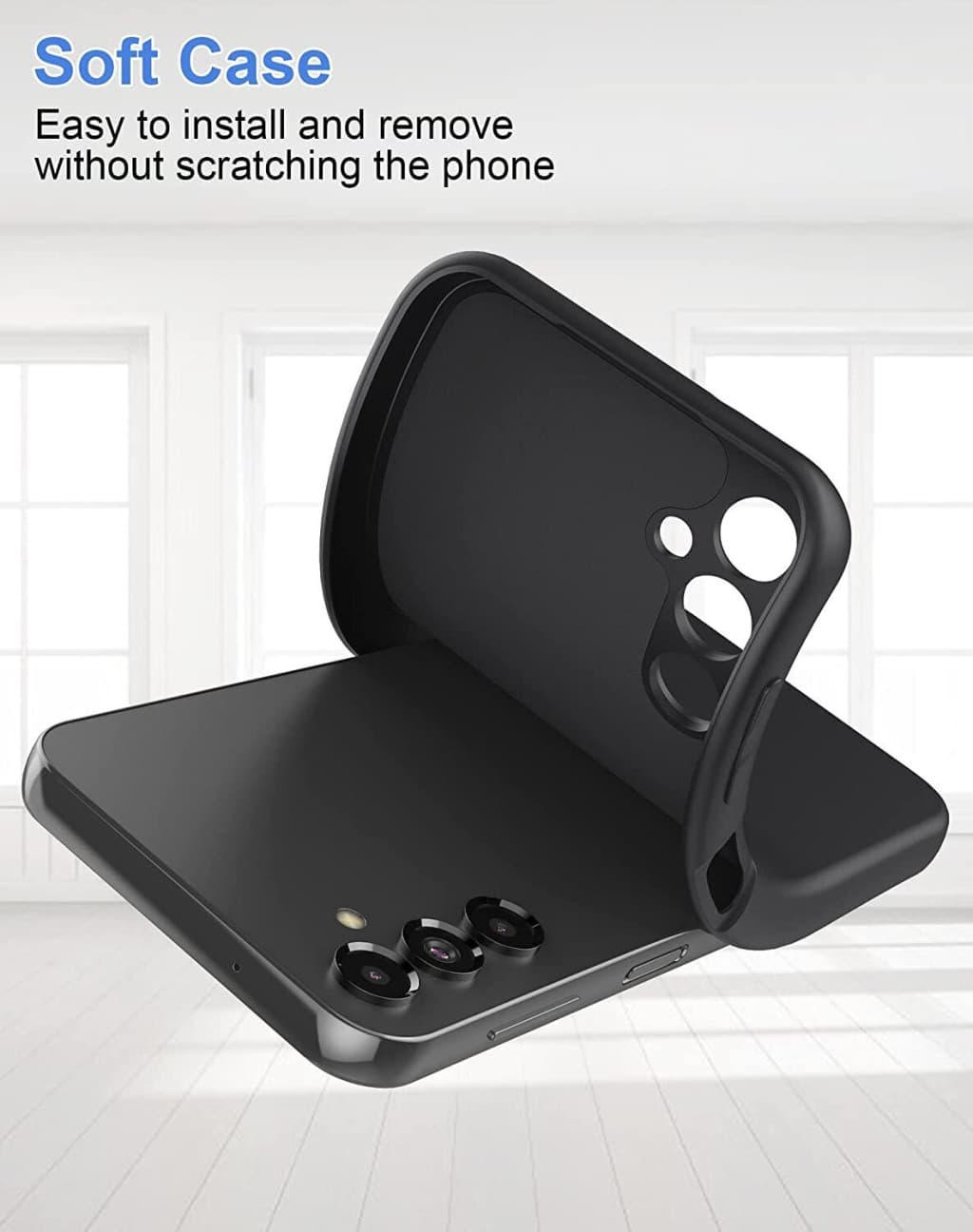 Husa Samsung Galaxy S25 Plus, Luxury Silicone, protectie camera, catifea in interior, mov 2