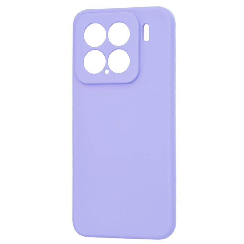 Husa protectie Xiaomi 15, Luxury Silicone, protectie camera, catifea in interior, violet 4