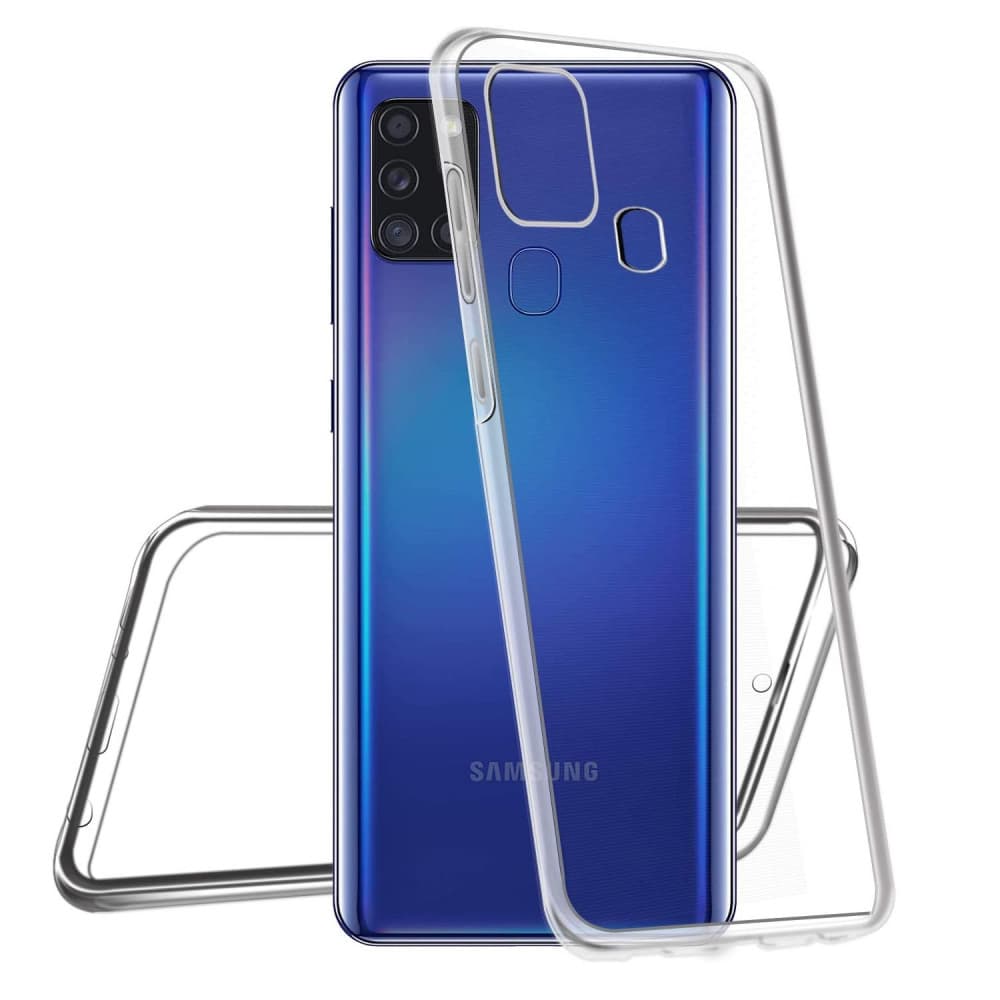 Husa protectie Samsung Galaxy A03s (fata + spate) Fully PC & PET 360°, transparenta 2