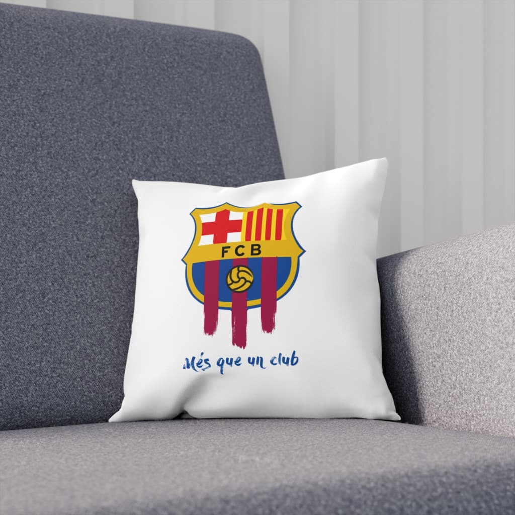 Perna decorativa personalizata, 40 x 40 cm, alba, mata, husa detasabila, model 5 2