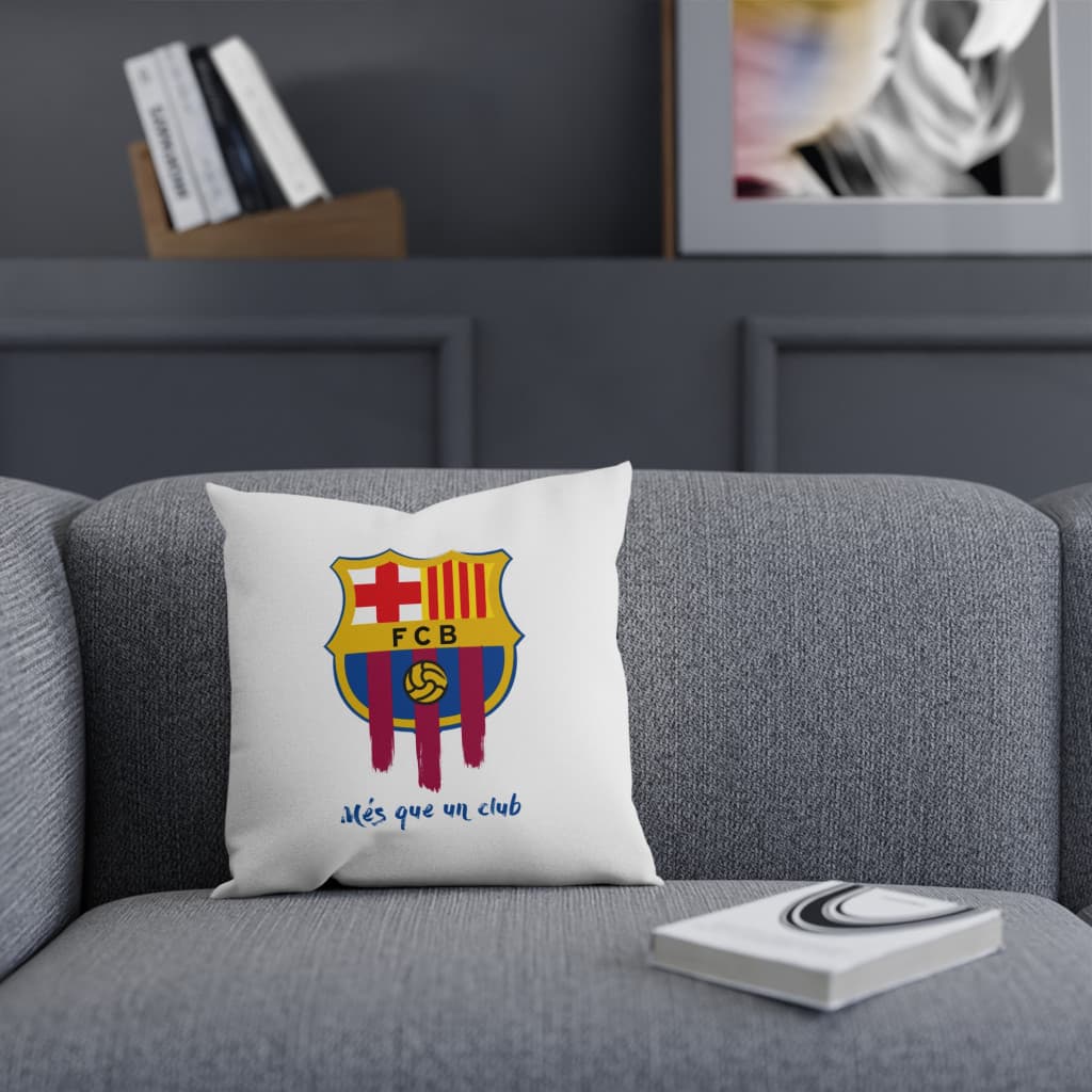 Perna decorativa personalizata, 40 x 40 cm, alba, mata, husa detasabila, model 5 4