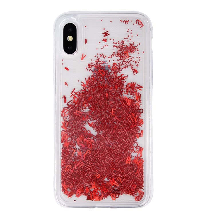 Husa de protectie pentru Samsung Galaxy S10e, lichid si litere rosii 2