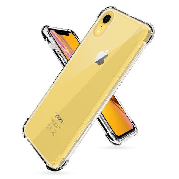 Husa Apple iPhone XR TPU transparent, intarituri in colturi, grosime 1,5 mm 2