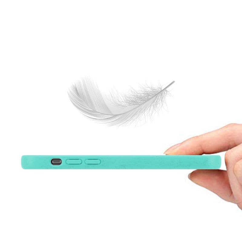 Husa de protectie MX Eco pentru Apple iPhone 11 Pro, fibra din paie de grau, turcoaz 2