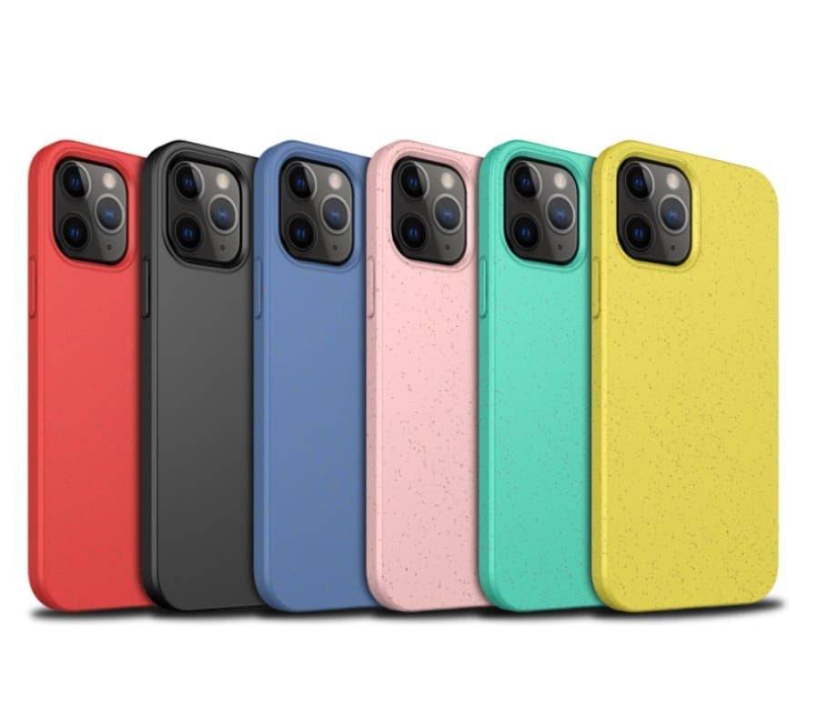 Husa de protectie MX Eco pentru Apple iPhone 11 Pro, fibra din paie de grau, turcoaz 3