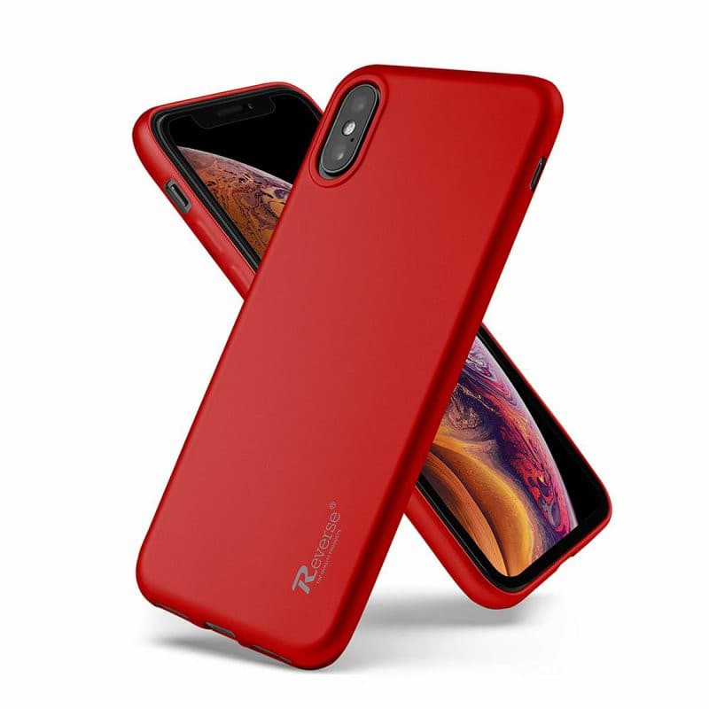Husa de protectie Reverse Luxury TPU pentru Samsung Galaxy A41, rosie 4