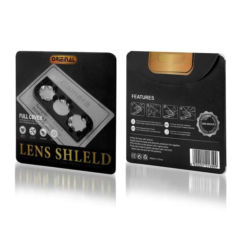 Folie protectie pentru camera spate Samsung Galaxy S23, margini negre 3