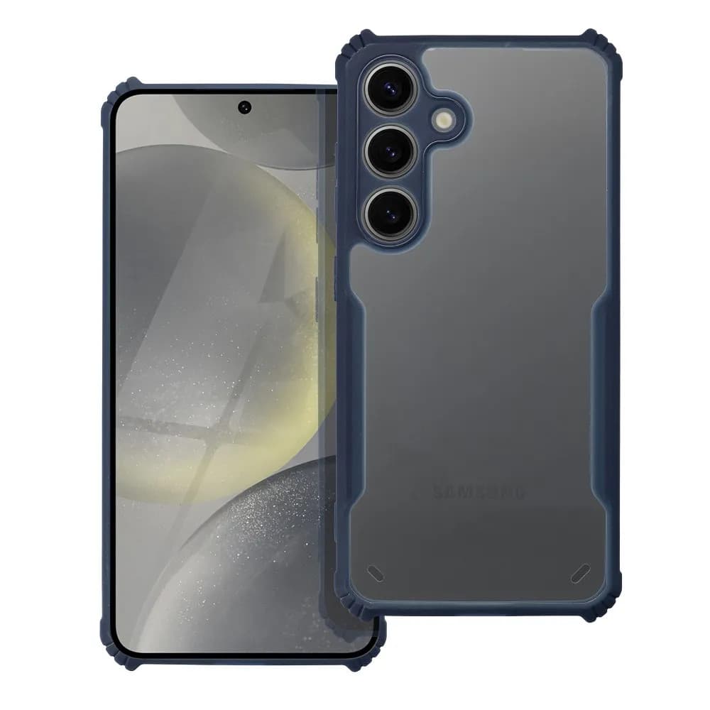 Husa Samsung Galaxy A15, Anti Drop, intarituri in colturi, protectie camera, margini albastru navy 2