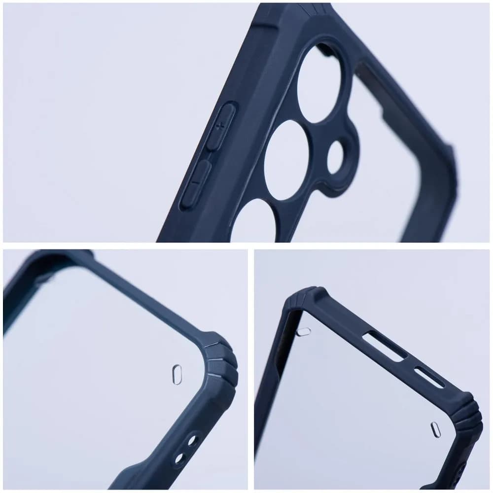 Husa Samsung Galaxy A15, Anti Drop, intarituri in colturi, protectie camera, margini albastru navy 4