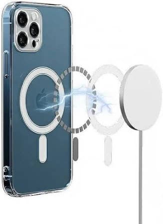 Husa de protectie Apple iPhone 14 Pro Max, compatibila MagSafe, protectie camere, transparenta 2