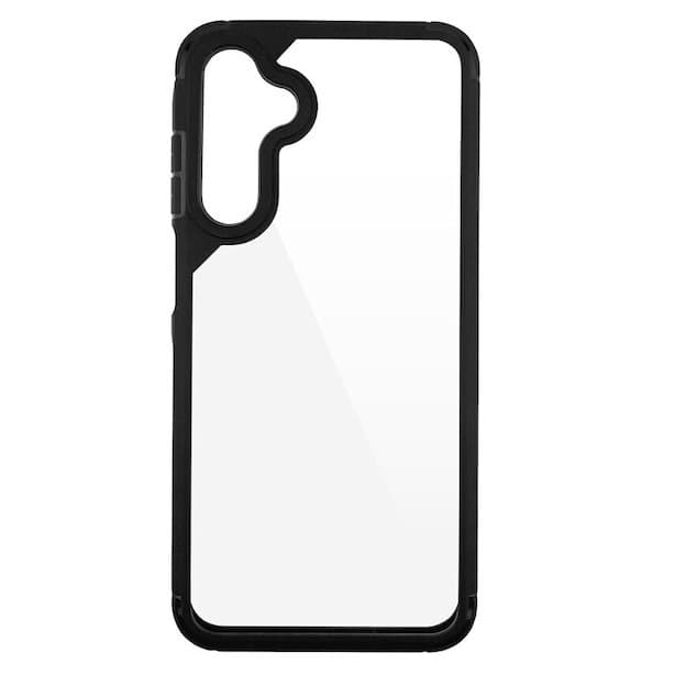 Husa protectie Samsung Galaxy A05s, Color Shock TPU, margini antisoc, spate transparent, neagra 2