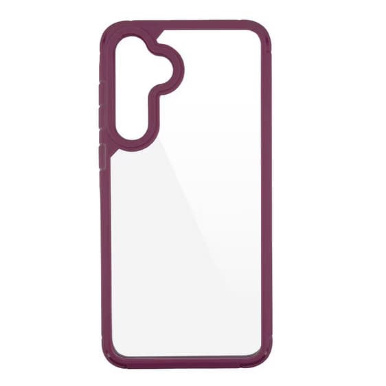 Husa protectie Samsung Galaxy A54 5G, Color Shock TPU, margini antisoc, spate transparent, burgundy 2