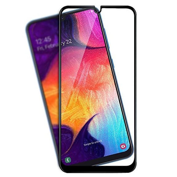 Folie de sticla Full Glue 9D pentru Samsung Galaxy A04e, margini negre 3