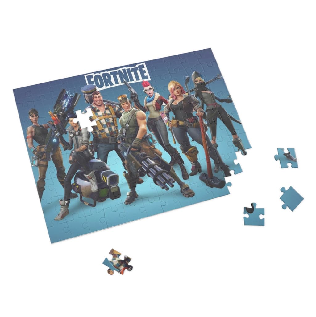 Puzzle 80 piese, 20 x 15 cm, personaje Fortnite, model 3 2