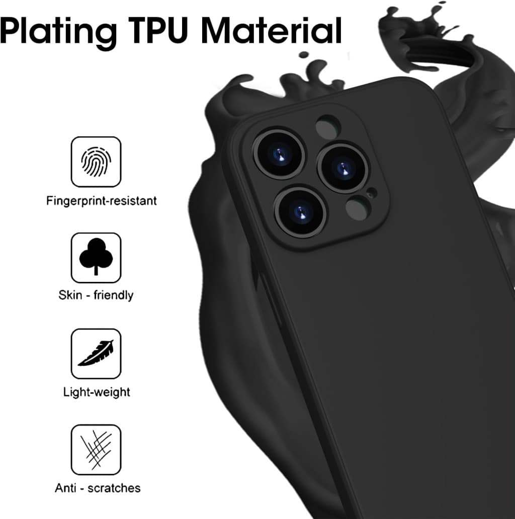 Husa Apple iPhone 14 Pro Max, Luxury Silicone, catifea in interior, protectie camere, albastru deschis 2