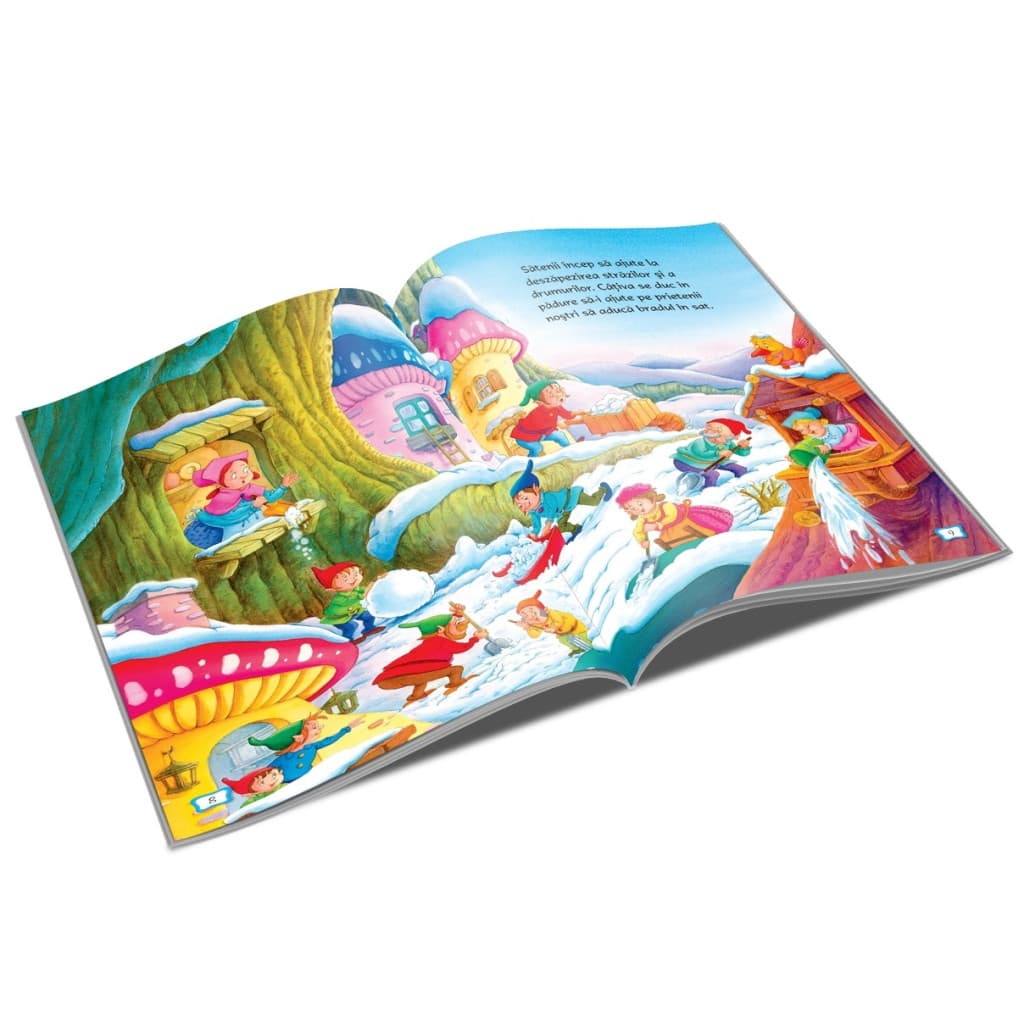 Carte de povesti Marea sarbatoare de Craciun a gnomilor, A4, editura Unicart 2