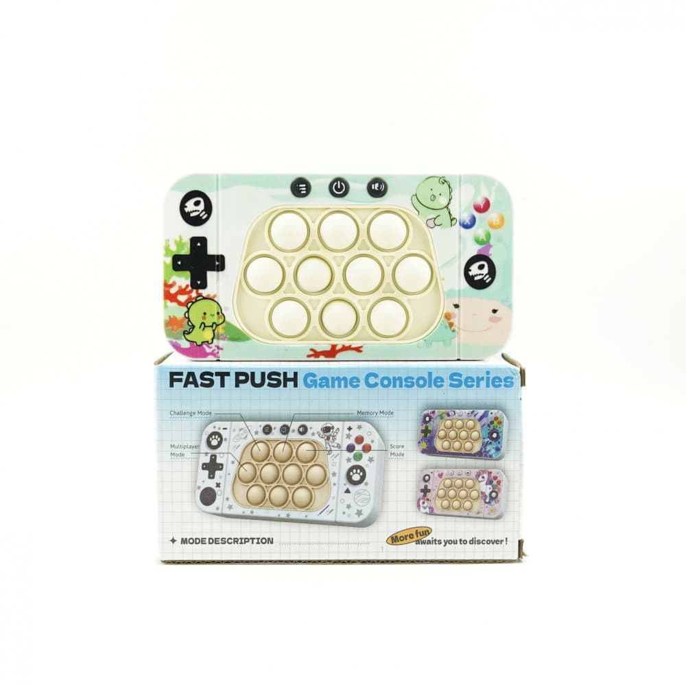 Jucarie interactiva Speed Push, joc de viteza apasare taste tip Pop-It, sunete si lumini, model dinozaur 2