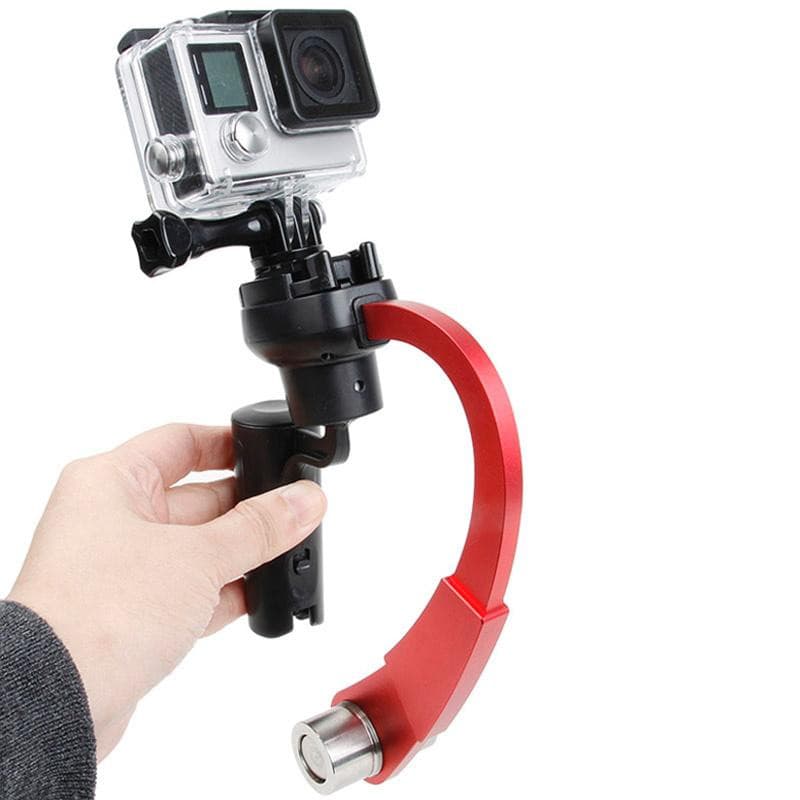 Gimbal / suport stabilizator universal manual pentru camere GoPro/Xiaomi/Elecam/SJCAM), rosu 2