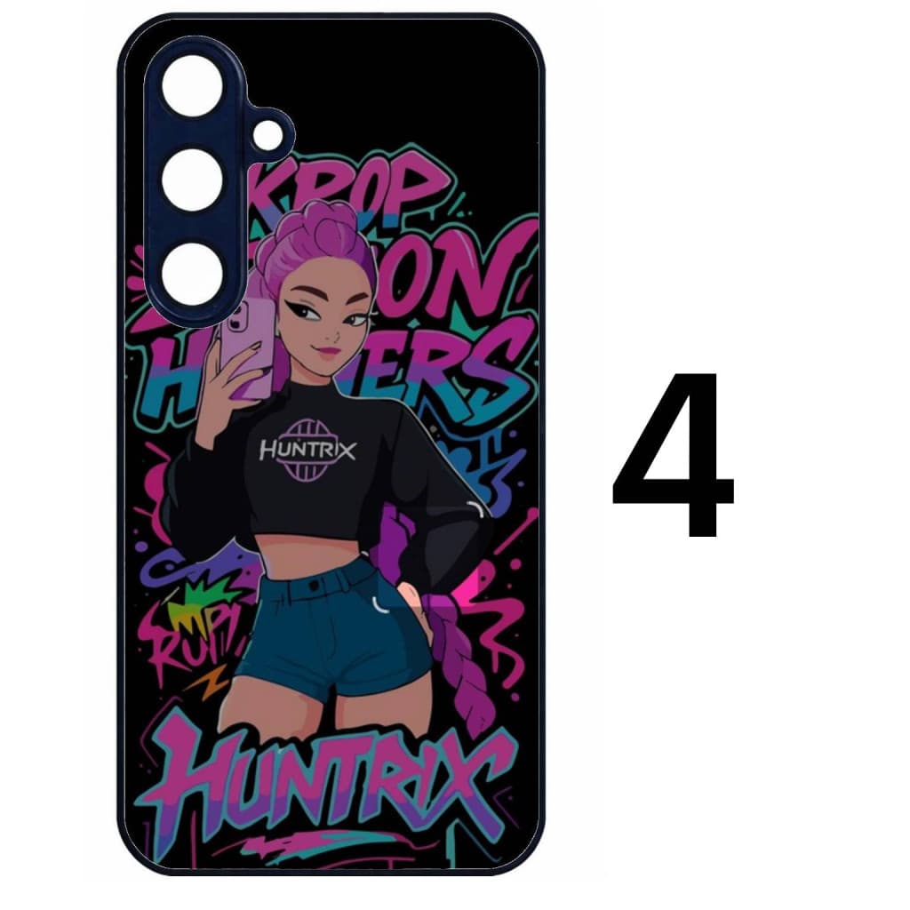 Husa protectie Samsung Galaxy A14, Colorful Aluminium TPU, KPop Demon Hunters, diverse modele 5