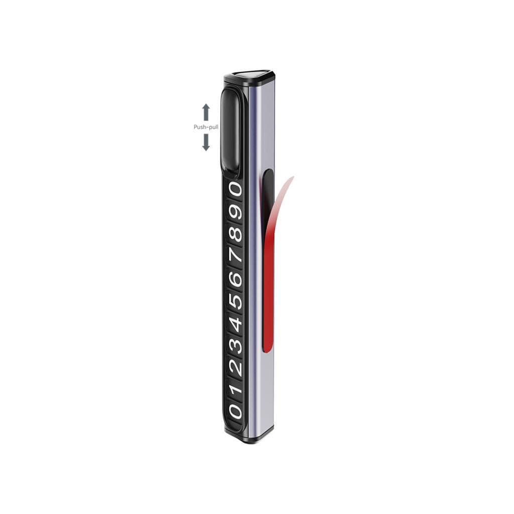 Afișaj număr telefon auto XO C138, montaj adeziv bord, negru 5